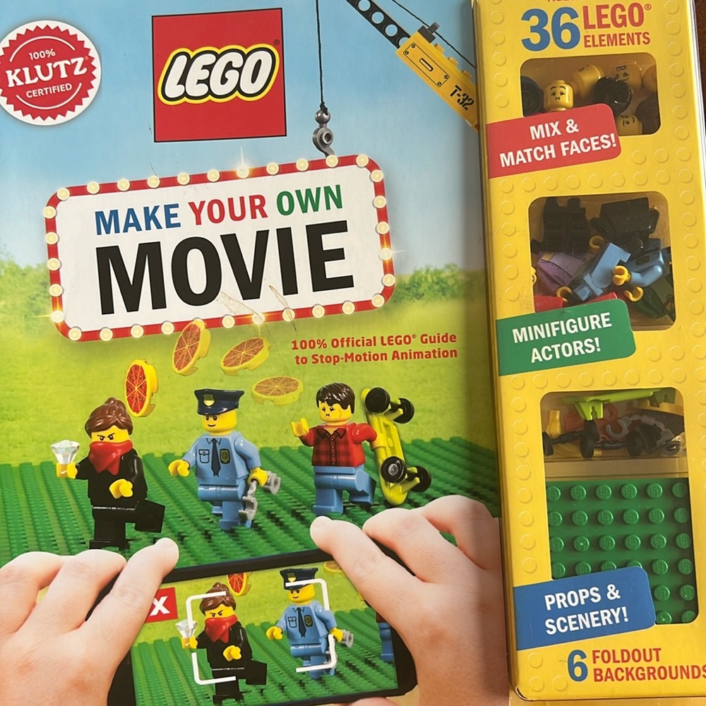 Lego Make your own movie book. Made by Klutz